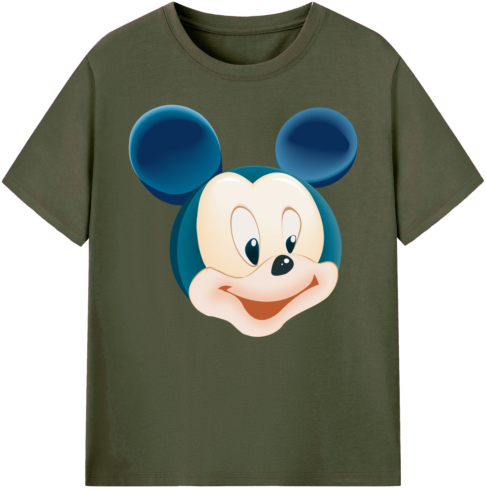 ミッキーマウス Mickey Mouse 綿100％ メンズ半袖Tシャツ｜肌触りやわらか＆通気性